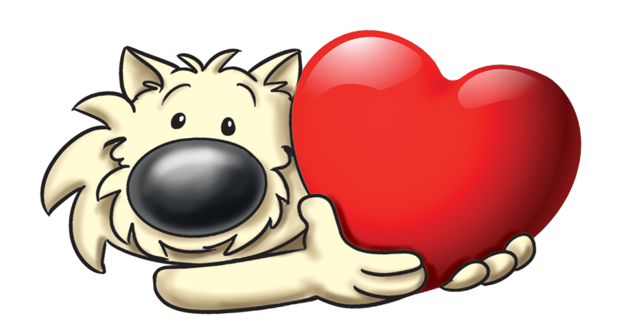 westie con cuore